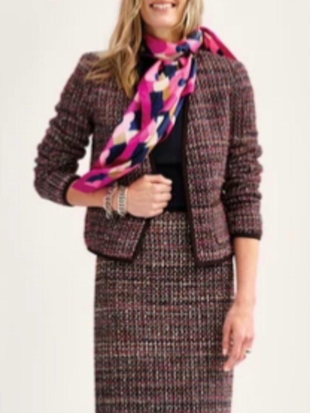 W by Worth Tweed Pencil Skirt size 10 Reg $ 325